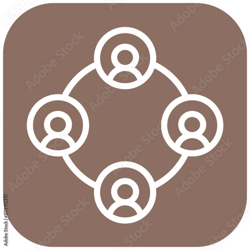 Socializing vector icon illustration of Networking iconset.