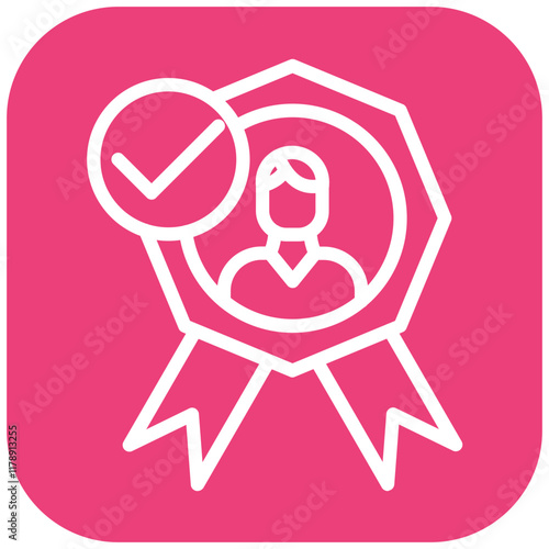 Trustworthiness vector icon illustration of Leadership iconset.