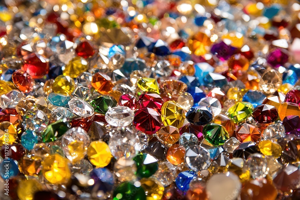 Colorful gemstones close-up, sparkling background. Colorful gemstones close-up, sparkling background.
