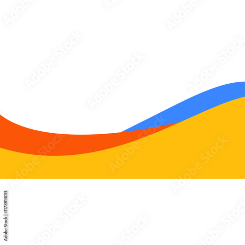 Modern Wave Footer