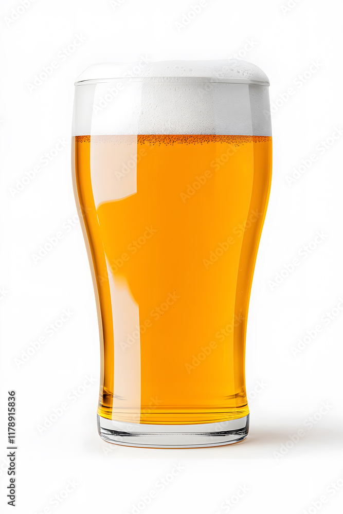 Glass of beer isolated on white background Glass of beer isolated on white background