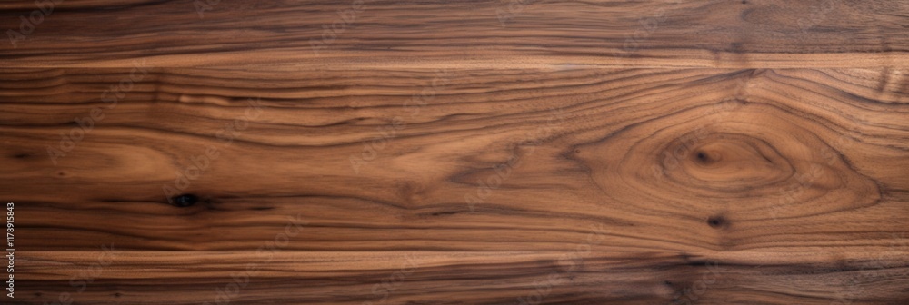 Obraz premium Close-Up of Black Walnut Wood Texture from Two Finished Boards with Rich Oil Finish Highlighting Natural Patterns and Colors
