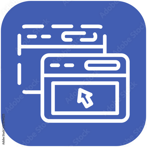 Drag and Drop vector icon illustration of No Code iconset.