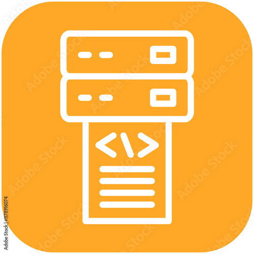 Data vector icon illustration of No Code iconset.