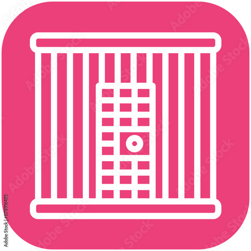 Prison vector icon illustration of Law & Legislation iconset.