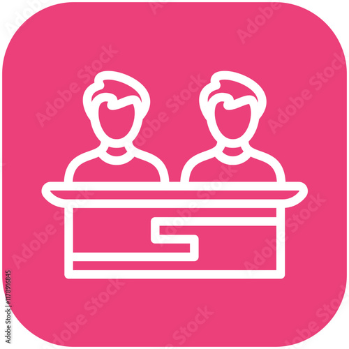 Juror Male vector icon illustration of Law & Legislation iconset.