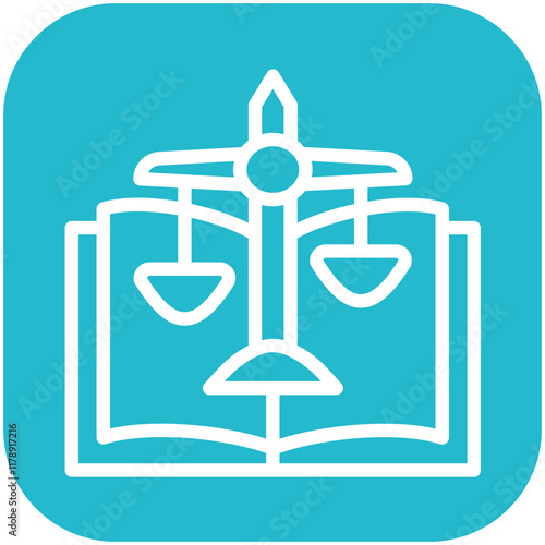 Constitution vector icon illustration of Law & Legislation iconset.