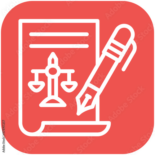 Bureaucracy vector icon illustration of Law & Legislation iconset.