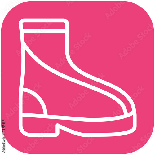 Rubber Boots vector icon illustration of Fishing iconset.