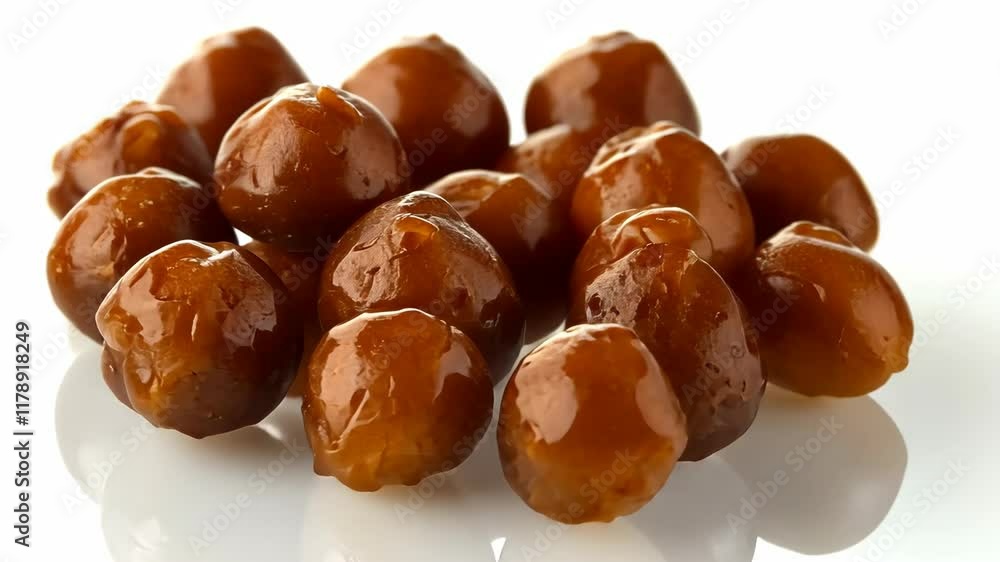 Deliciously sweet brown chickpeas ready for snacking or cooking in various dishes Deliciously sweet brown chickpeas ready for snacking or cooking in various dishes