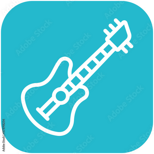 Bass vector icon illustration of Fishing iconset.