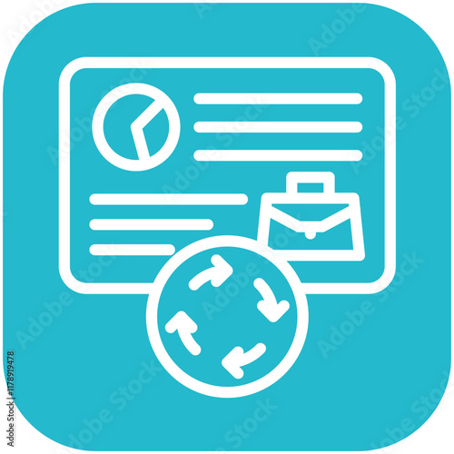 Refresher Training vector icon illustration of Business Training iconset.