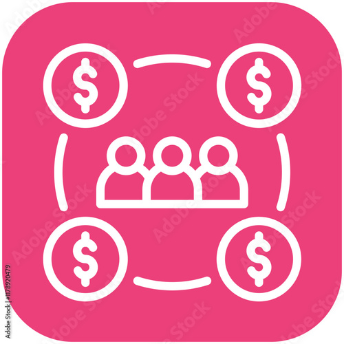 Sharing Economy vector icon illustration of Gig Economy iconset.