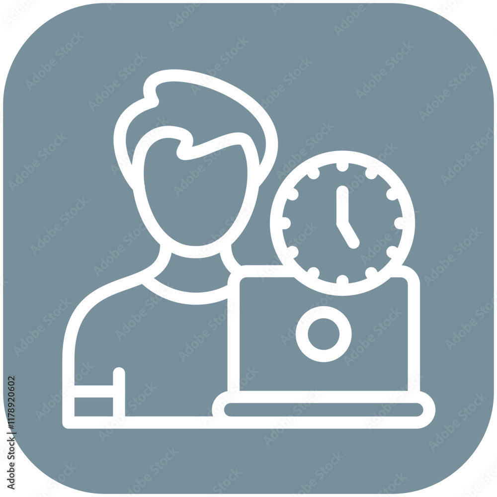 Part Time Job vector icon illustration of Gig Economy iconset. Part Time Job vector icon illustration of Gig Economy iconset.