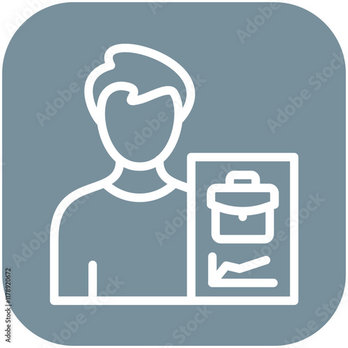 Occupation vector icon illustration of Gig Economy iconset.