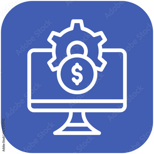 Gig Work vector icon illustration of Gig Economy iconset.