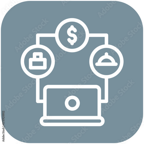 Gig Economy vector icon illustration of Gig Economy iconset.