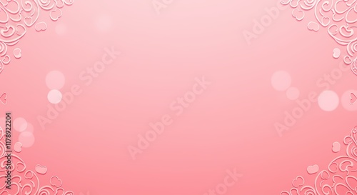 Pink Valentine s Day Background Romantic Hearts Wedding Love Soft Pastel Elegant Festive Delicate
