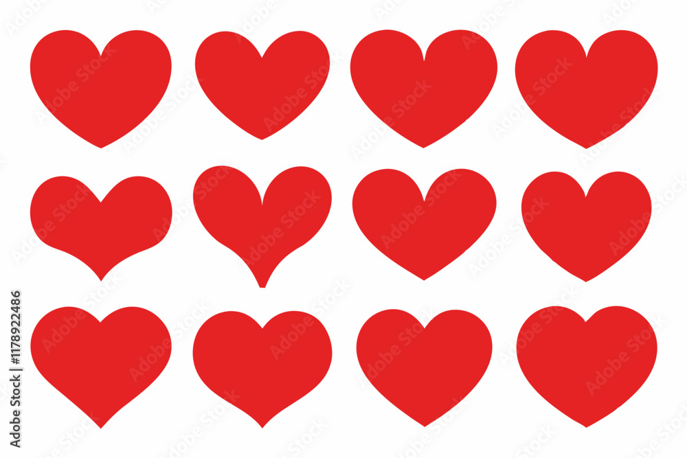 Red heart casting shadow on white background – love and loneliness concept Red heart casting shadow on white background – love and loneliness concept