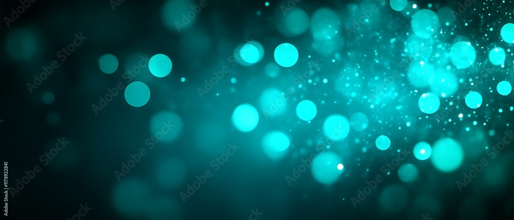 Teal bokeh lights abstract background. Teal bokeh lights abstract background.