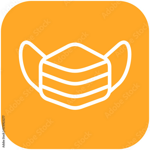 Face Mask vector icon illustration of Fashion Ecommerce iconset.