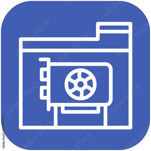 Mining Farm vector icon illustration of Cryptocurrency iconset.