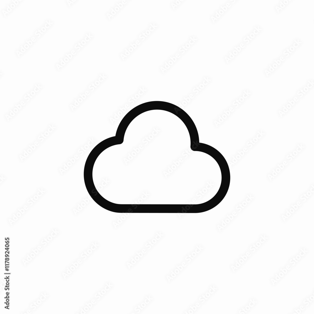 Cloud storage data sync icon vector sign Cloud storage data sync icon vector sign