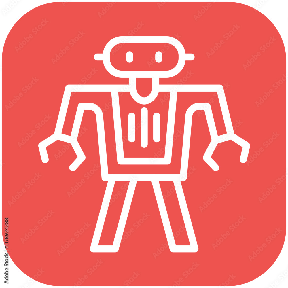 Robot Toy vector icon illustration of Robotics iconset. Robot Toy vector icon illustration of Robotics iconset.