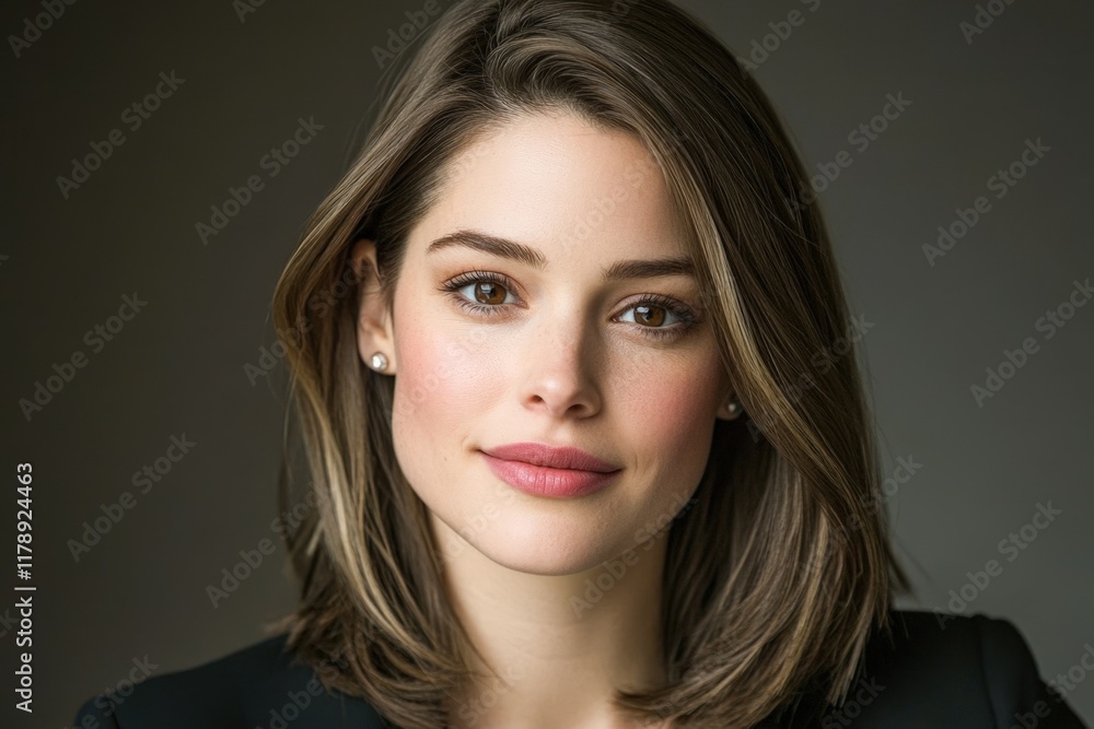 A close-up portrait of a confident woman with a warm smile, showcasing professional attire and natural makeup, This image can be used for business, marketing, and personal branding purposes, A close-up portrait of a confident woman with a warm smile, showcasing professional attire and natural makeup, This image can be used for business, marketing, and personal branding purposes,