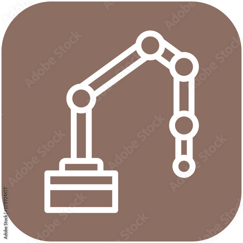 Cobot vector icon illustration of Robotics iconset.