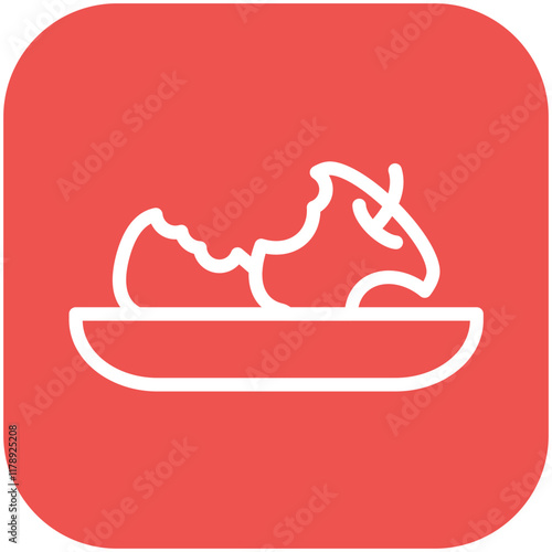 Leftovers vector icon illustration of Catering iconset.