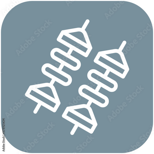 Canape vector icon illustration of Catering iconset.