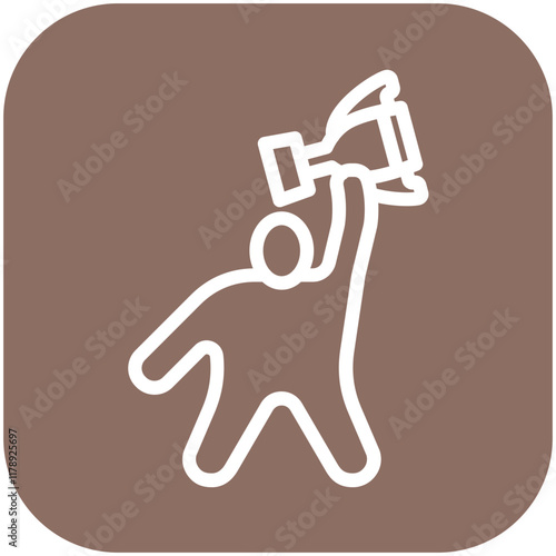Winner vector icon illustration of Achievements iconset.