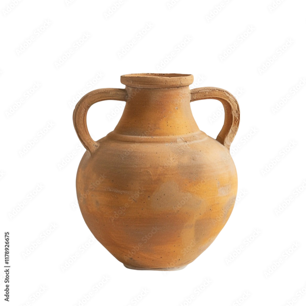 Greek Pottery Vase Isolated on a Transparent Background Greek Pottery Vase Isolated on a Transparent Background