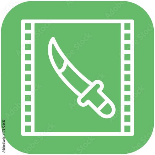 Thriller vector icon illustration of Filmmaking iconset.