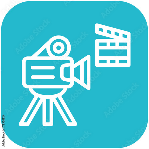 Production vector icon illustration of Filmmaking iconset.