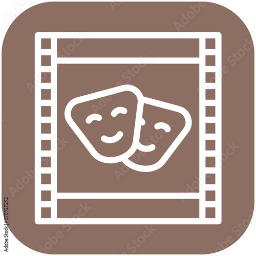 Drama vector icon illustration of Filmmaking iconset.