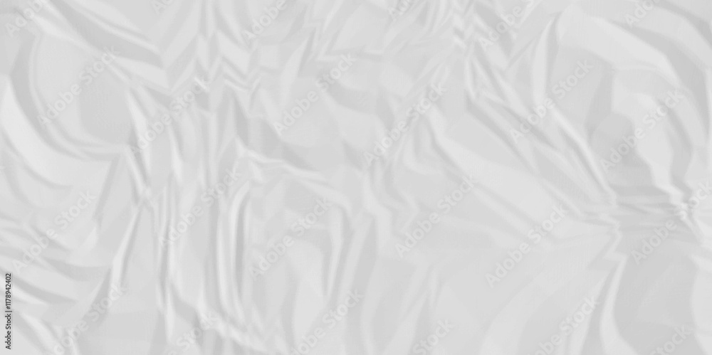 Obraz premium White crumple paper texture . White wrinkled paper texture. White paper texture . White crumpled and top view textures can be used for background of text or any contents .