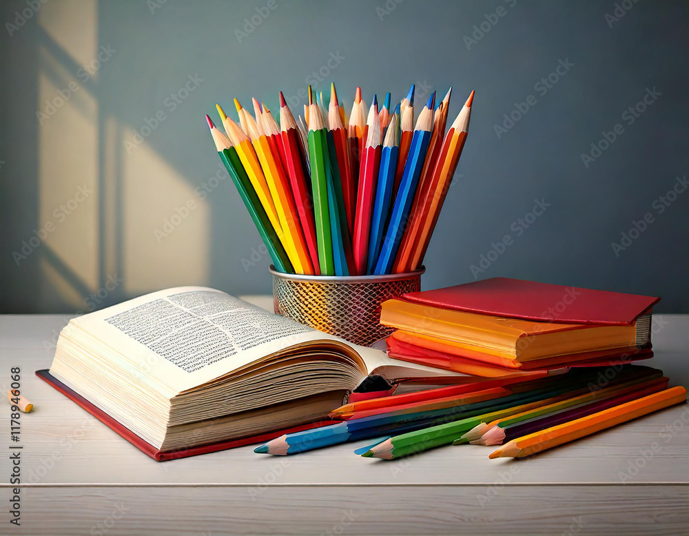 Artistic Pencils and Their Stunning Background Artistic Pencils and Their Stunning Background