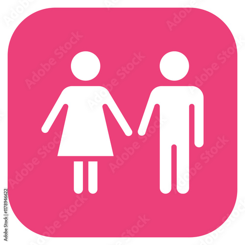 Young People icon vector image. Can be used for Youth Day.