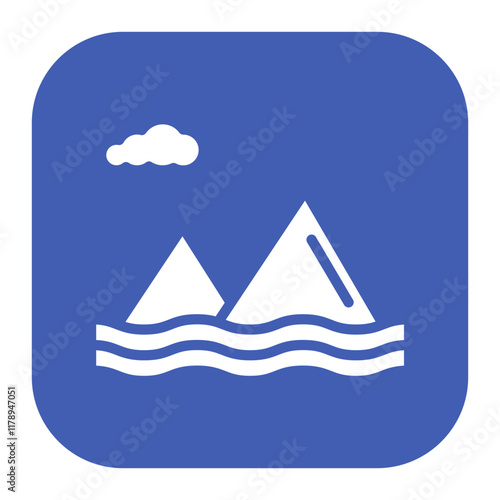 Lakes icon vector image. Can be used for Natural Resources.