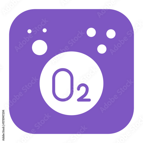 Oxygen icon vector image. Can be used for Natural Resources.