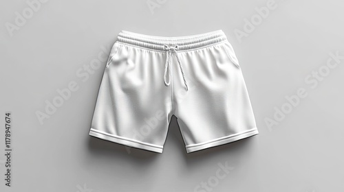 Realistic White Shorts Mockup â€“ Transparent Background photo