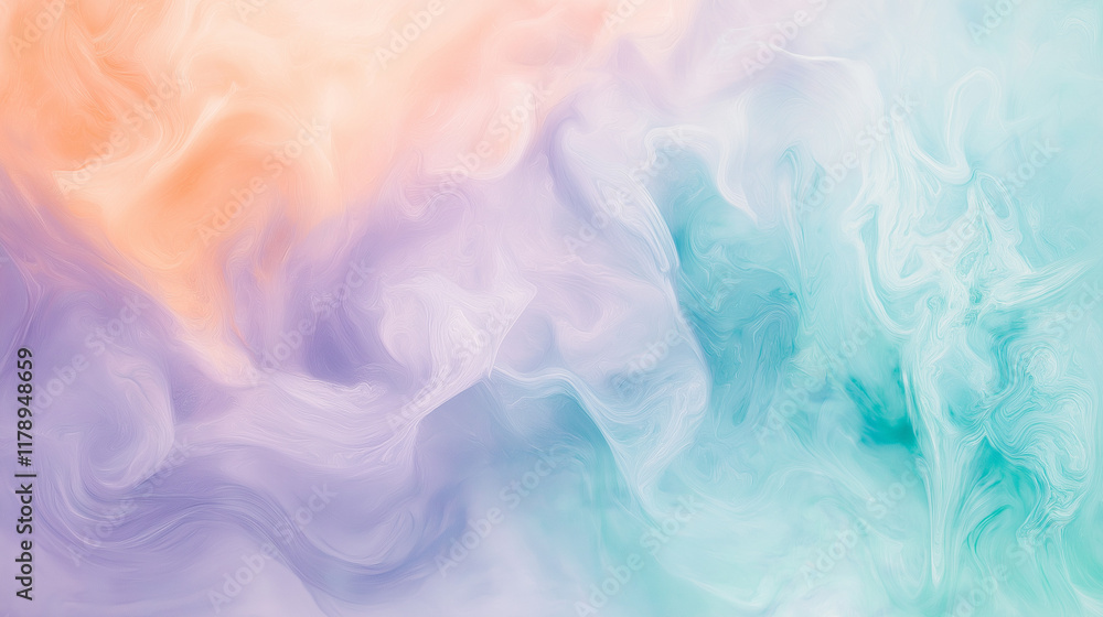 A pastel abstract composition of swirling colors peach A pastel abstract composition of swirling colors peach