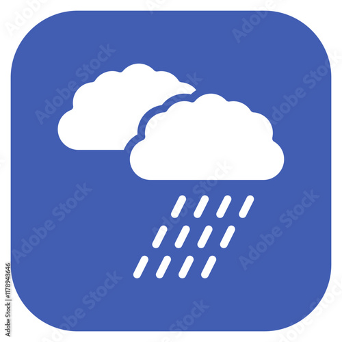 Downpour icon vector image. Can be used for Monsoon.