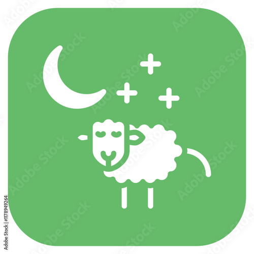 Counting Sheep icon vector image. Can be used for Time to Sleep.