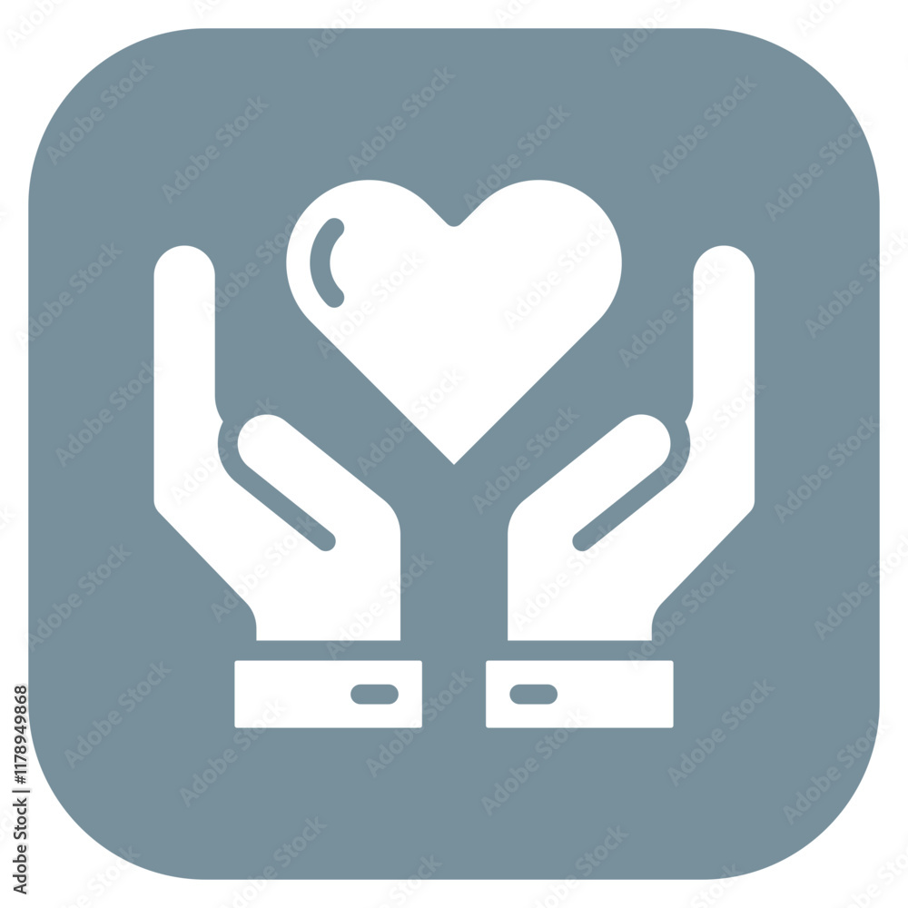 Caring Hands icon vector image. Can be used for Grandparents. Caring Hands icon vector image. Can be used for Grandparents.
