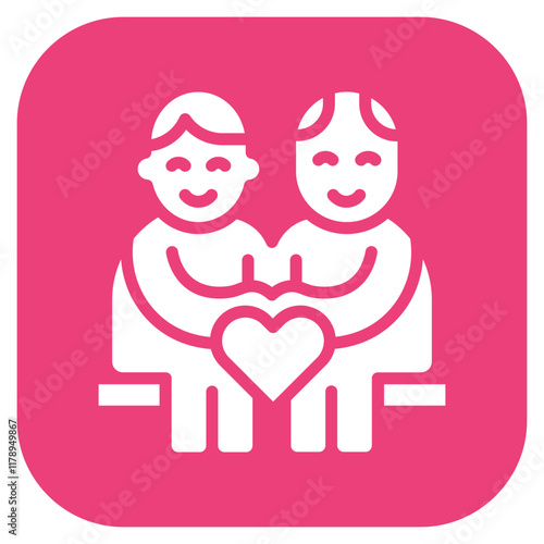 Affection icon vector image. Can be used for Grandparents.
