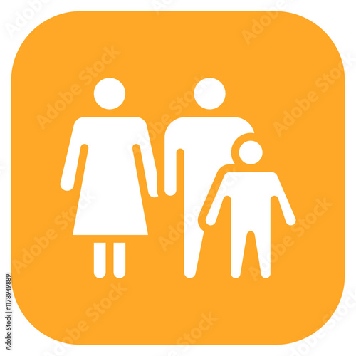 Family Gathering icon vector image. Can be used for Grandparents.