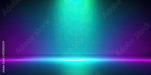 Wallpaper Mural Abstract dark green blue and purple neon light gradient background, neon, light, gradient, abstract, dark, green, blue, purple Torontodigital.ca